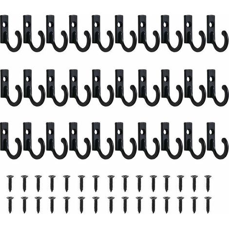 Bardusch-Petits crochets vintage, support mural pour porte-clés, crochets de suspension, crochets à bijoux, crochets à clés pour vêtements, patères, patères avec vis, patères pour montage mural, salle (1/3)