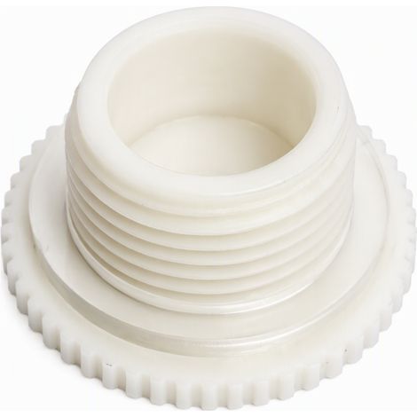Bouchon fileté PVC 3/4 pouces, obturateur étanche pour réservoir d'eau et château d'eau, fermeture de piquage inutilisé, couleur blanc (1/5)