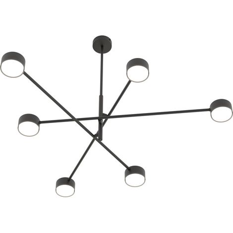 Lampada a Sospensione Natsu, Metallo, Nero, 84x56x84 cm (1/5)