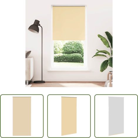 Fensterrollo -  Verdunkelungsrollo Beige 100x230cm Stoffbreite 95,7cm Polyester (1/5)