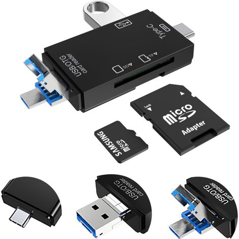 KARTENLESER USB-SPEICHERADAPTER USB-C SD MicroSD (1/4)