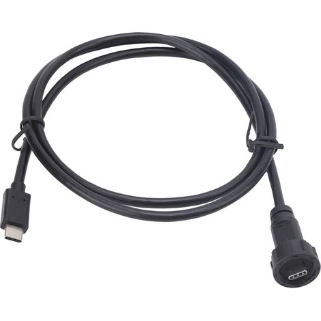 Connecteur USB étanche fileté mâle pour montage sur panneau, fournitures industrielles E10TPC-TA-M/TPC-AM (0,5 m) (1/5)