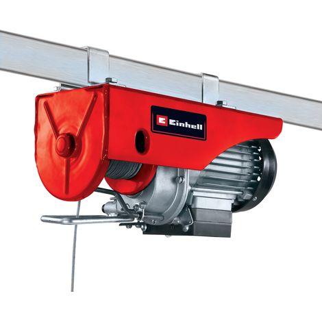 Einhell Palan électrique TC-EH 250 (500 W, Boîtier de commande avec arrêt d’urgence, Poulie de soufflage avec crochet, Câble 12 m, Frein automatique) (1/5)