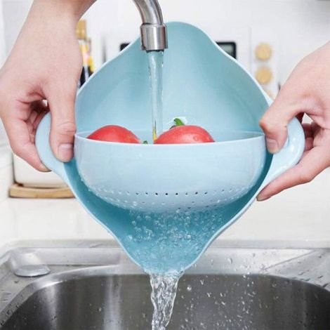 Passoire de Cuisine - Multifonction - 2 en 1 - Détachable - 2 Pièces - Design Pratique (1/4)