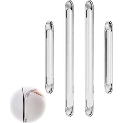 Protection Bord Portiere Voiture - Caoutchouc Transparent - Compatible Toutes Voitures - Lot de 4
