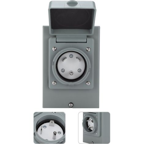 Boîtier d'entrée d'alimentation pour générateur 30 A, 125 V, 3750 W, étanche, accessoire pour camping-car (1/5)