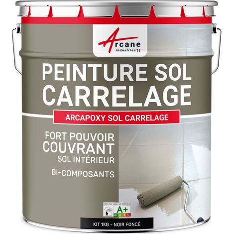 Badewannenlack - Badewannenfarbe - Badewannenbeschichtung - Lack fürs Bad und für Emaillebadewanne - Epoxyfarbe | Epoxidfarbe - Tiefschwarz RAL 9005 - 1kg kit bis zu 5m² für 2 Schichten
