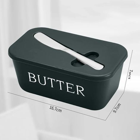 Boîte à beurre en polypropylène de qualité alimentaire, couteau à beurre, boîte de conservation hermétique, plateau à fromage, ustensiles à beurre pour restaurant (1/5)