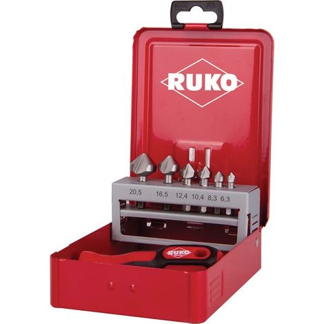 Cambiamento del gioco 7 pezzi taglia 6,3 - 20,5 mm 90 Detaille HSS Ruko