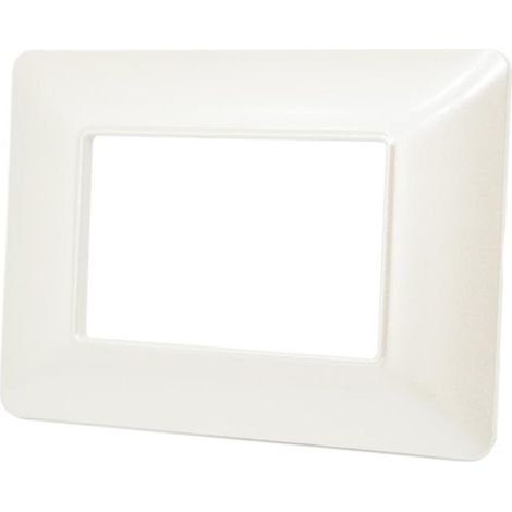 Placchetta per interruttore a 3 posti bianco perla cassetta 503 compatibile con btcino matix supporto cover (1/2)