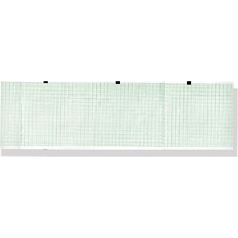 Gima 33037 Pacco Carta Termica Ecg, Griglia Verde, 90 x 90 mm