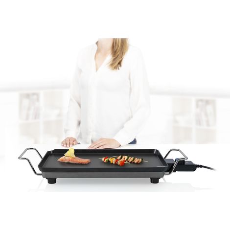 Teppanyaki Elektrogrill, Bratfläche 46x26cm Japan Indoor Tischgrill, 2500Watt