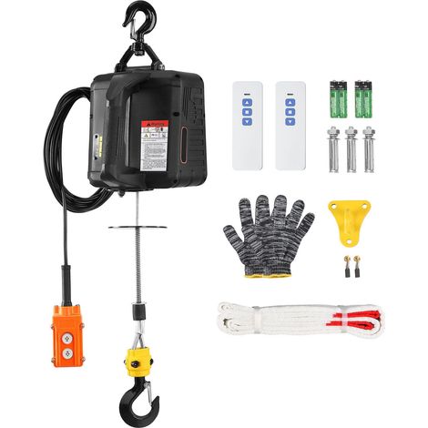 Treuil électrique portatif 3-en-1, 499 kg, télécommande filaire et sans fil (1/5)