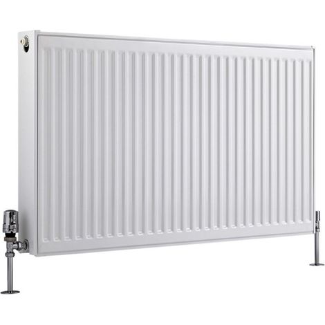 Milano Compact White Type 22 Central Heating Double Panel Horizontal Convector Radiator - 600mm x 1100mm (1/5)