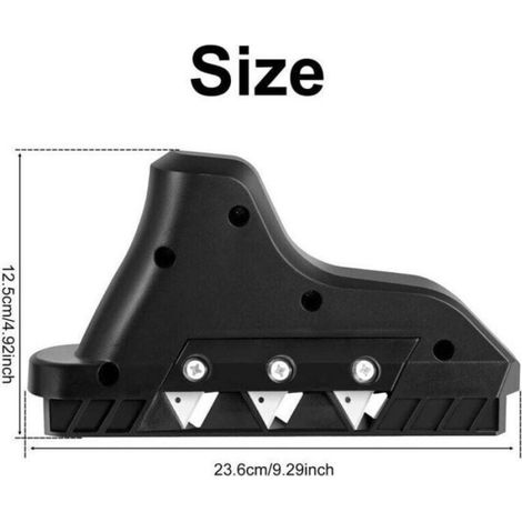 Rabot D'Angle - 3 Lames Trapézoïdales 52 X 0,50 Mm - Pour Plaquistes Et Travaux De Finition - 1 Pièce (1/4)