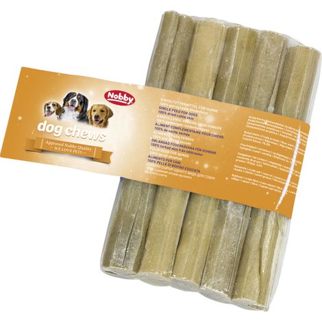 Nobby Kaustange gepresst 5er Pack 13 cm Ø 15 mm 25 g Kauknochen