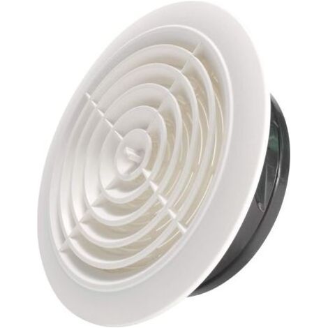 200mm Grille de Ventilation Ajustable Aération d'Air Ronde (1/5)