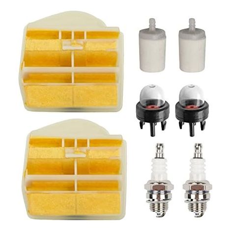 Filtre à air avec filtre à carburant et bougie d'allumage pour tronçonneuse Husqvarna 445 445E 450 450E