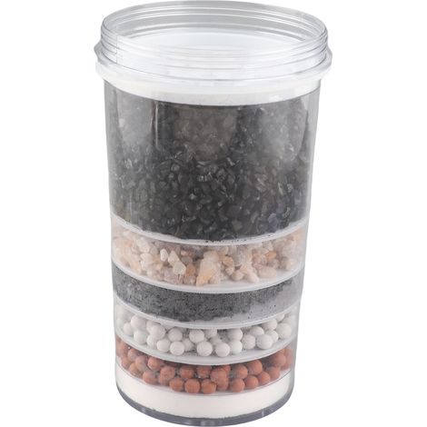 Filtro per l'acqua - 6 strati - Compatibile con dispenser - Filtrazione rapida PP Blu 15x8,5cm (1/5)
