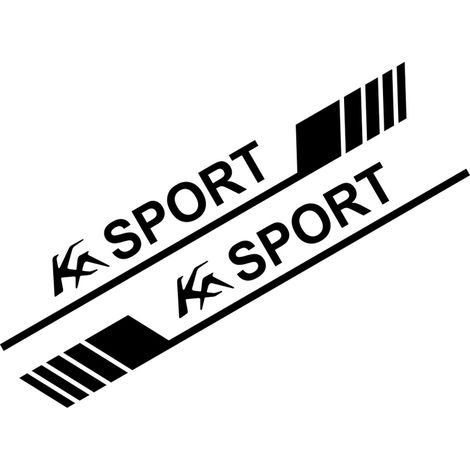 (Rouge brillant - Pour KA) Compatible avec les accessoires Ford T - Autocollant latéral de portière de voiture (1/5)