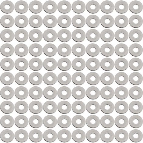100 Stück Unterlegscheiben aus Edelstahl 304, vergrößerte Schraubenzubehörteile, Befestigungsmaterial M8x24 mm
