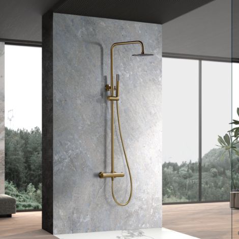 Imex - Columna Ducha Termostatica con Grifo Oro Serie Génova (1/5)