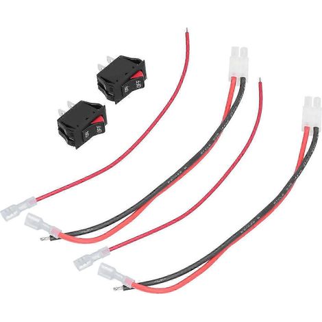 2Pcs Connecteur Style Tamiya avec Interrupteur Mini Bascule, Robuste et Fiable, Câble Adaptateur de Charge de Batterie Sûr et Efficace (1/5)