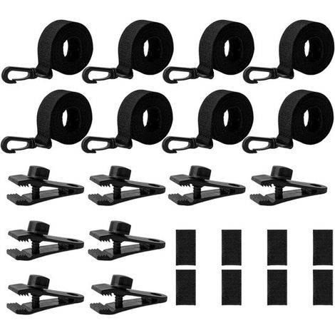 Clips de fixation pour enrouleurs de couverture de piscine - kit de montage pour piscines enterrées (1/5)