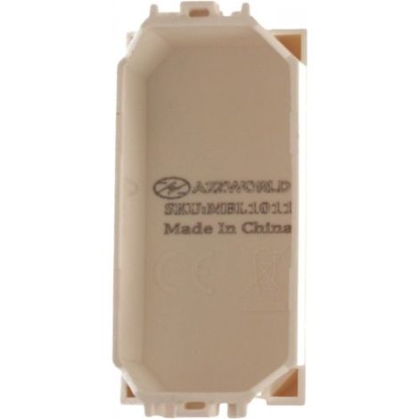2 Pezzi Copritasti Copriforo Falso Polo MBL Bianco 1M Compatibile Bticino Living Light BLB0100