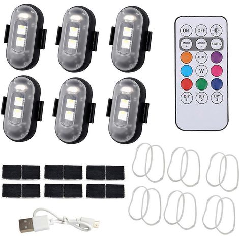 Universelle LED-Warnleuchte, mehrfarbiges Blitzlicht, Motorrad-Sicherheitsleuchte, Fahrrad-Blinklicht