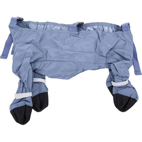 Bottes à bretelles pour chien, respirantes, imperméables, pattes réglables, Leggings, protection du ventre pour la marche en plein air, neige, pluie, L (1/5)