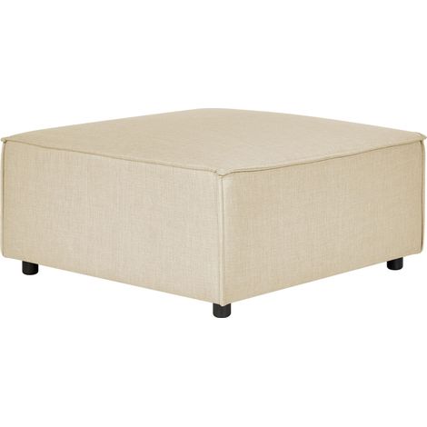 Ottomane APRICA Kunstleinen Beige