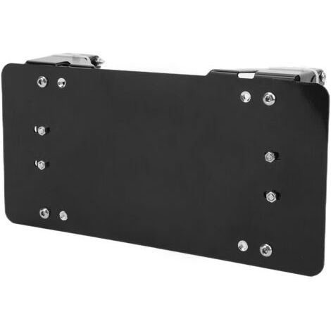 QORVA- Support de plaque d'immatriculation support de treuil en acier inoxydable noir pour voitures camions motos