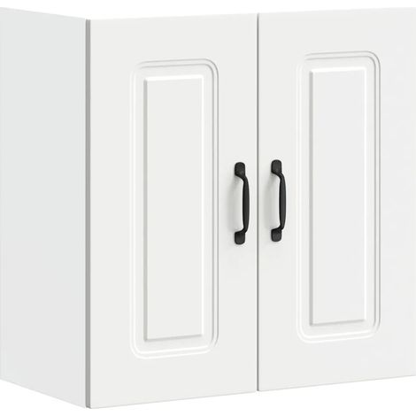 Armario de pared de cocina Kalmar de 60 x 31 x 60 cm práctico y versátil mueble de almacenamiento moderno en madera de ingeniería blanca 020049982 (1/5)