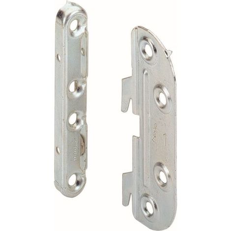 Hettich Bettbeschlag zum Verbinden, verzinkt, 4 Stück Winkel & Verbinder