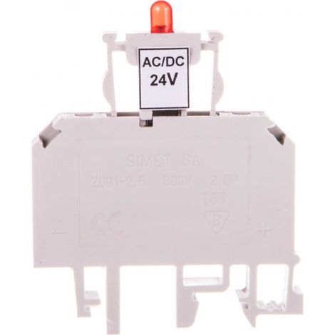 Sicherungsstecker 2,5 mm² mit LED-Anzeige 24 V DC ZUB1-2.5D 13202992
