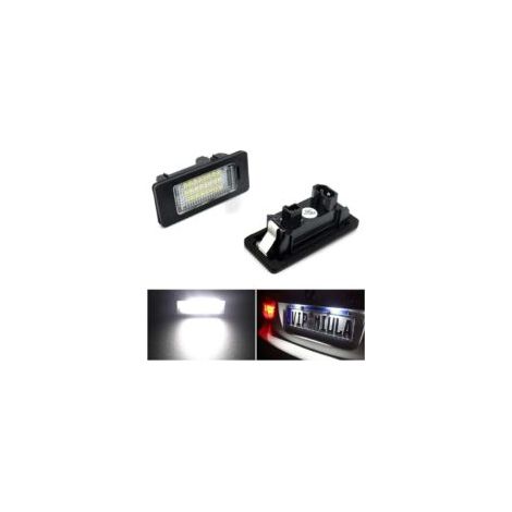 Kennzeichenbeleuchtungsset (2-teilig) für BMW 1er, 3er, 5er und X-Serie, problemlos, 2 Watt, 24 LED-Lampen, weiß, hintere Kennzeichenbeleuchtung, kann die Kennzeichenbeleuchtung der Modelle X5, X6, M3