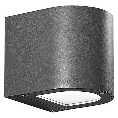 Applique LED Argent 4,5W Monoémission Ronde Anthracite 4000K 60° IP65 - Groupe Rossini Éclairage mural extérieur design (1/5)