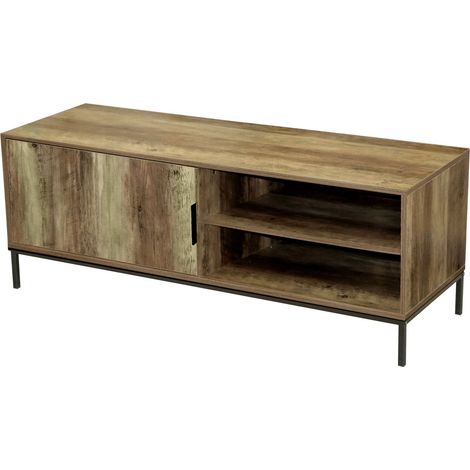 Meuble TV 1 porte et 2 niches de rangement JOYA (1/3)