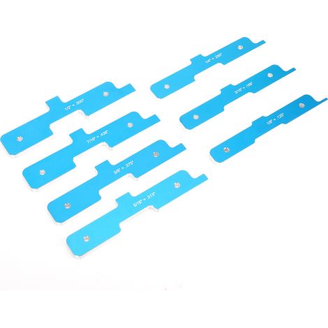 7-teiliges Einstellstangen-Set aus weichem Aluminium, multifunktional, für Frästische, 1/8 Zoll bis 1/2 Zoll (1/5)