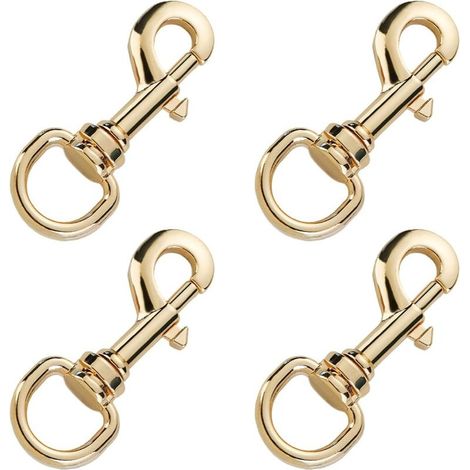 Mousquetons pour laisse de chien en acier inoxydable, idéals pour le camping en plein air, porte-clés, 55 x 15 mm. (1/5)