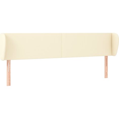 Maison Exclusive - Testiera ad Orecchio Crema 203x23x78/88 cm in Similpelle