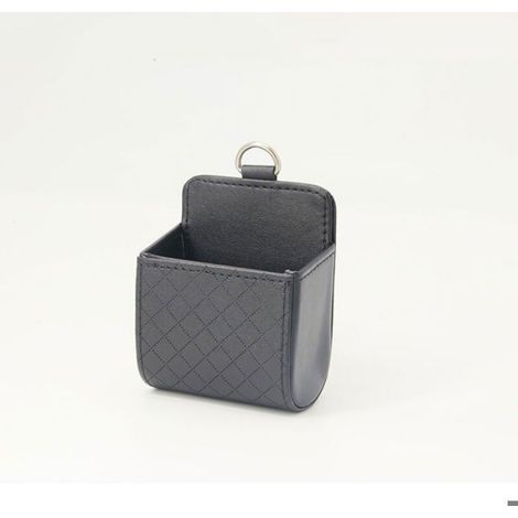 Sac De Rangement Pour Voiture - Crochet Pour Grille De Ventilation - 8 8 X 5 6 X 11 Cm - Noir - 1 Pièce (1/2)