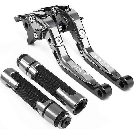 Aplicable a Kawasaki Z900 Z 900 2017-2022 2020 2021 Juego de palancas de freno y embrague CNC para motocicleta, con manillar plegable ajustable y protectores (G) (1/5)