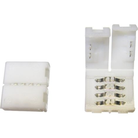Jandei Pack 25 unidades Conector RGB para empalmadores 10 mm tira led tira de luz accesorios led