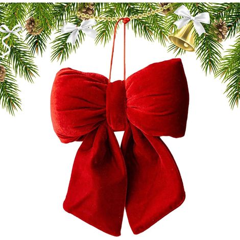 Nœud de Noël Décoration 3D pour décoration de Noël, Noël, Noël automne, fête d'anniversaire, maison, extérieur, porte d'entrée (1/5)