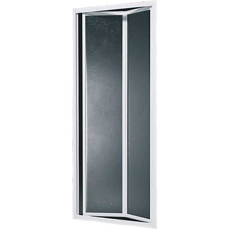 "PORTA DOCCIA A SOFFIETTO """"SMERALDA C"""" BIANCO Sp.3 mm 88-93 - Ap. 78 cm"