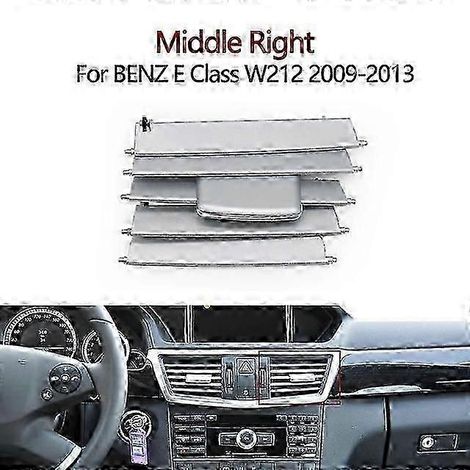 Kit de réparation de grille d'aération centrale gauche/droite pour tableau de bord avant de voiture Mercedes-Benz Classe E W212 E350 E550 2009 2010 2011 2012 (Côté central droit) (1/5)