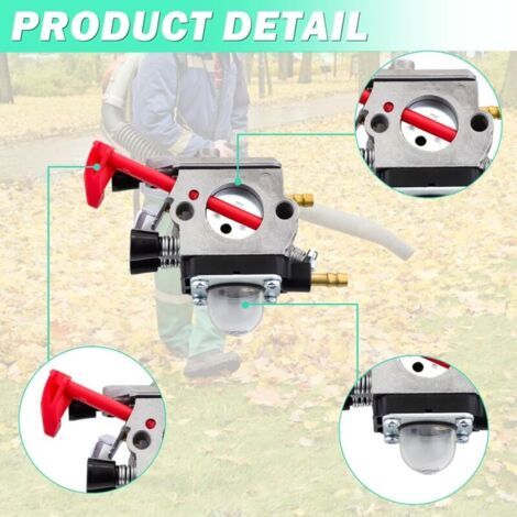 NALOOKAMIC Carburateur pour Stihl BG65 SH55 SH85 Souffleur de Feuilles, Carburateur avec joints bougie filtre à air conduite de carburant passe-fil Numéro de pièce 4229-120-0650 (1/4)
