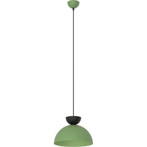 Lampada sospesa moderna verde/nera cupola GX53 12W Lunaro (1/5)